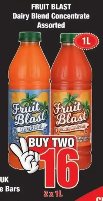 Boxer Build Fruit Blast Dairy Blend Concentrate Assorted 2 x 1L offer