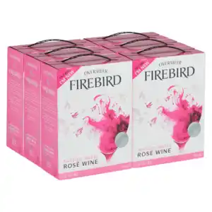 Shoprite Liquor Overmeer Firebird Natural Sweet Rosé Wine Boxes 6 x 3L offer