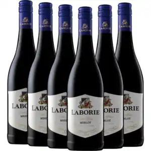 Shoprite Liquor Laborie Merlot Red Wine Bottles 6 x 750ml offer