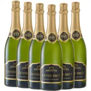 Shoprite Liquor KWV Sparkling Cuvée Brut Wine Bottles 6 x 750ml offer