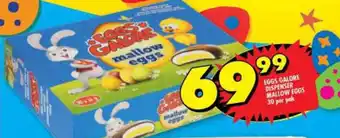 Shoprite EGGS GALORE DISPENSER MALLOW EGGS 30 per pack offer
