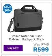 First Shop Targus Octave Notebook Case 15.6" Backpack Black offer