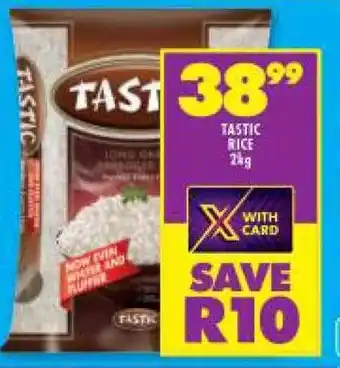 Shoprite TASTIC RICE 2kg offer