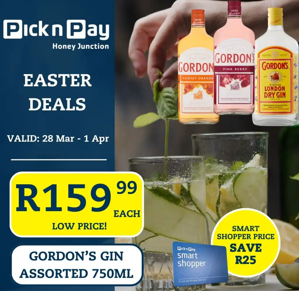 GORDON'S GIN ASSORTED 750ML offer at Pick n Pay