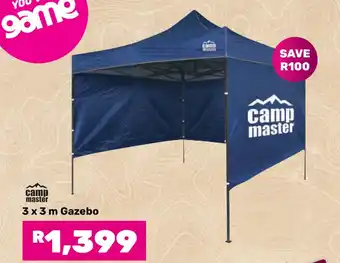 Game camp master 3 x 3 m Gazebo offer