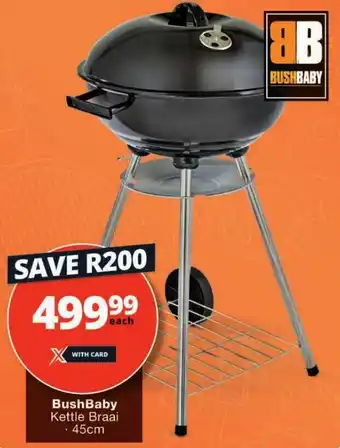 Checkers Bush Baby Kettle Braai offer