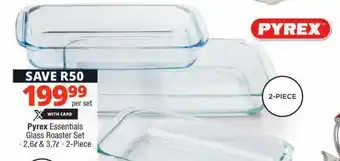 Pyrex Essentials Glass Roaster Set