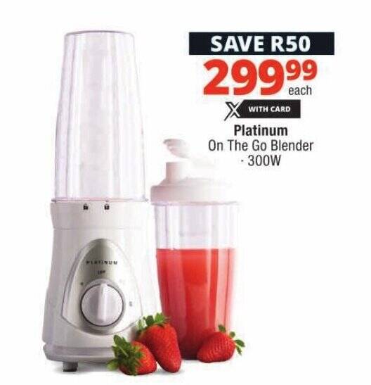 Platinum On The Go BlenderPlatinum On The Go Blender 300W 300W offer