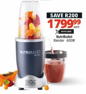 Checkers NutriBullet Blender 600W offer