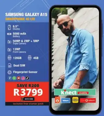 Checkers SAMSUNG GALAXY A15 SMARTPHONE 4G LTE offer