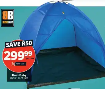 Checkers Bush Baby Kids' Tent Set offer