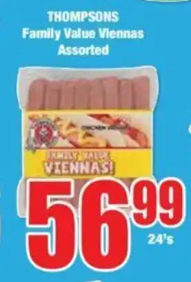 THOMPSONS Family Value Viennas Assorted
