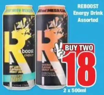 Boxer REBOOST Energy Drink Assorted offer