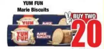 Boxer YUM FUN Marie Biscuits offer