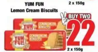 Boxer YUM FUN Lemon Cream Biscuits offer