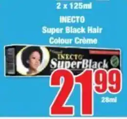 INECTO Super Black Hair Colour Crème offer at Boxer