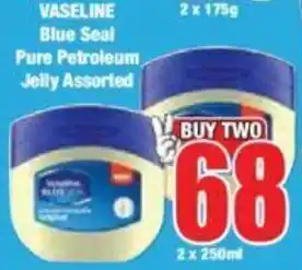 Boxer VASELINE Blue Seal Pure Petroleum Jelly Assorted offer