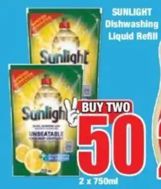 Boxer SUNLIGHT Dishwashing Liquid Refill offer
