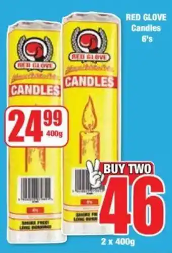 Boxer RED GLOVE Candles 6's offer