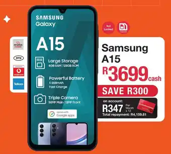 MRP Samsung A15 offer