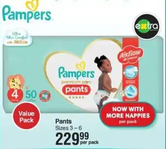 Dis-Chem Pampers Pants Sizes 3-6 offer