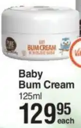 Dis-Chem Baby Bum Cream 125ml offer