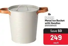 Makro Excellent houseware - metal ice bucket with handles offer