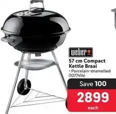 Makro Weber - 57 cm compact kettle braai offer
