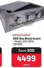 Makro Megamaster - 630 gas braai insert offer