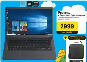 Makro Proline - v-series intel celeron laptop offer