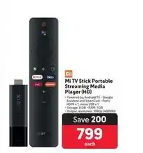 Makro Xiaomi - mi tv stick portable streaming media player (hd) offer