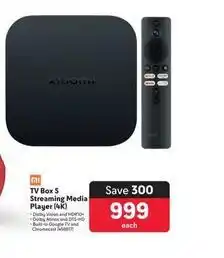 Xiaomi - tv box s streaming media player (4k) offer at Makro