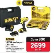 Dewalt - 18 v li-ion impact drill kit