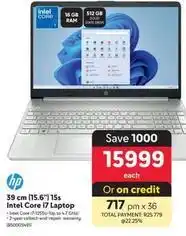 Makro Hp - 39 cm (15.6) 15s intel core i7 laptop offer