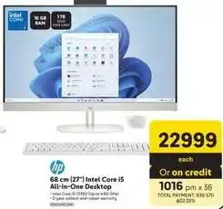 Makro Hp - 68 cm (27) intel core i5 all-in-one desktop offer