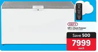 Makro Defy - 481 l chest freezer offer