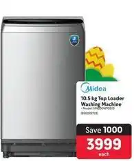 Makro Midea - 10.5 kg top loader washing machine offer