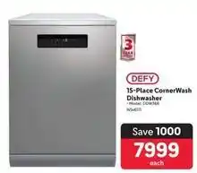 Makro Defy - 15-place cornerwash dishwasher offer