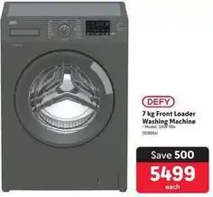 Makro Defy - 7 kg front loader washing machine offer