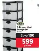 Makro Gsi - 6-drawer maxi storage set offer