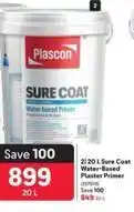 Makro Plascon - 20 l sure coat water-based plaster primer offer