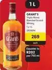 Grant's - triple wood blended scotch whisky