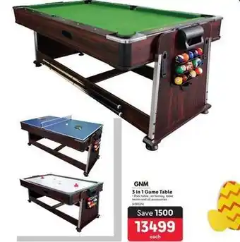 Makro Gnm - 3 in 1 game table offer