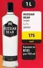 Makro Russian bear - vodka offer