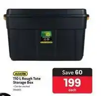 Makro Addis - 110 l rough tote storage box offer