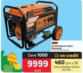 Makro Grip - 5.5 kva electric-start generator offer