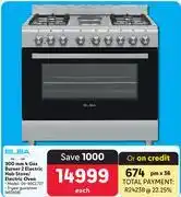 Makro Elba 900mm 4 Gas Burner 2 Electric Hob Stove/Electric Oven 460558 offer