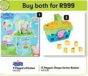 Makro Peppa Pig Peppa's Kitchen + Peppa's Shape Sorter Basket-For Both offer