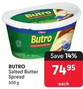 Makro Butro Salted Butter Spread-500g Each offer