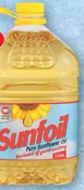 Pick n Pay Sunfoil Sunflower Oil 5 Litre offer